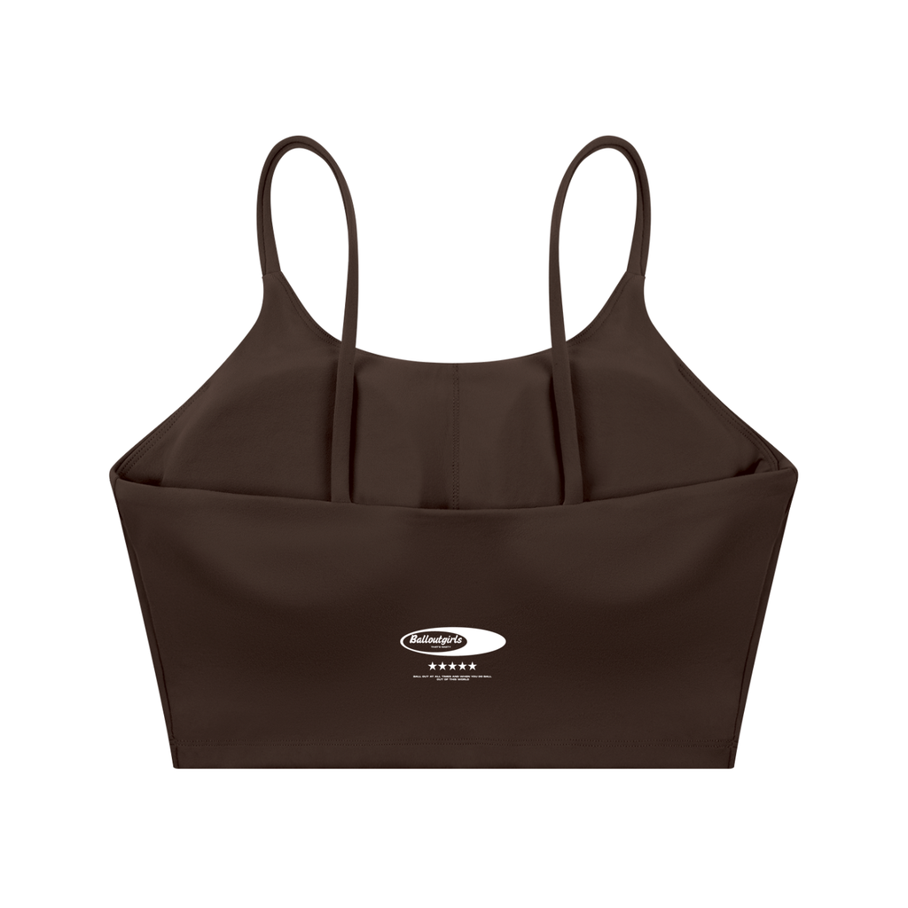 Balloutgirls Spaghetti Strap Sports Bra
