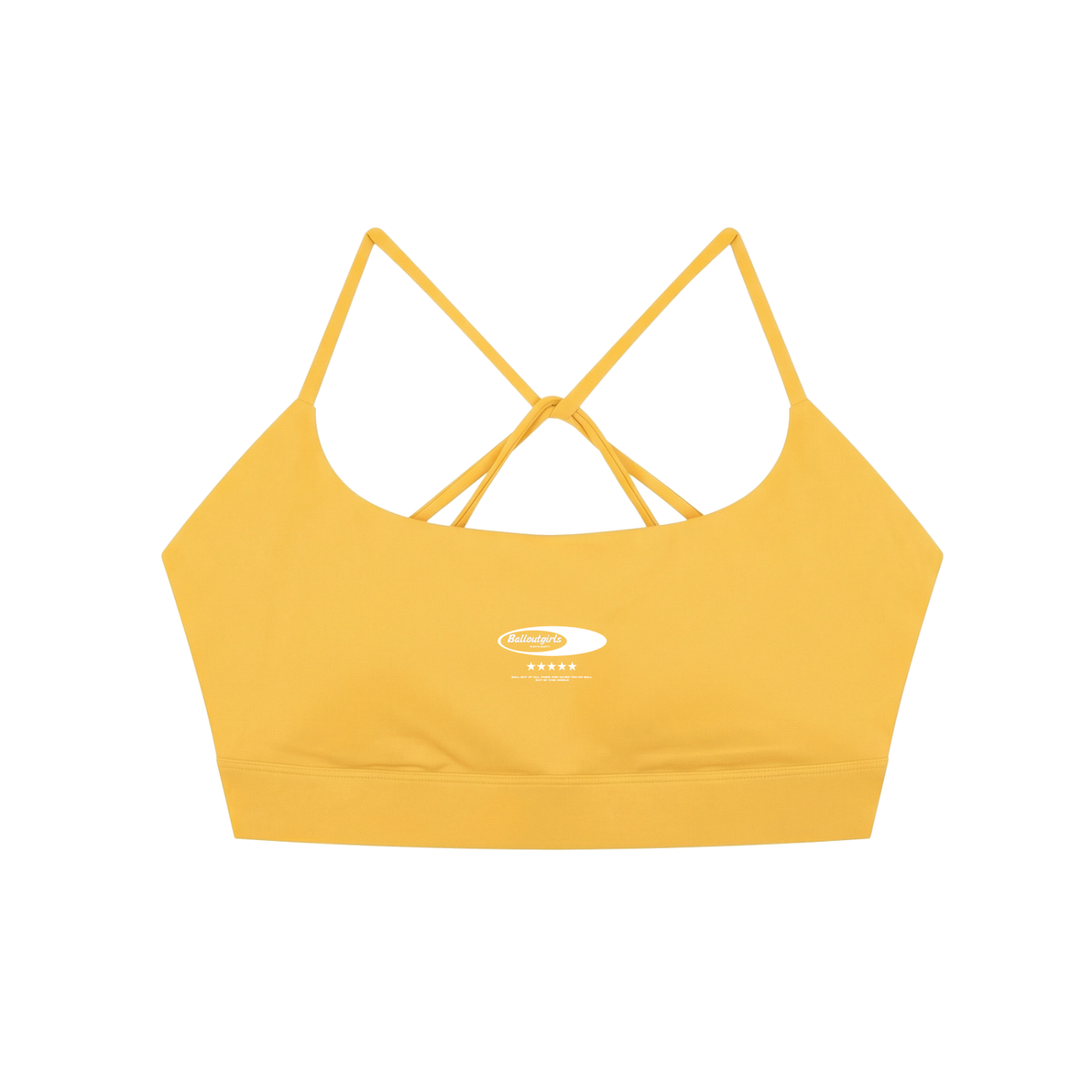 Balloutgirls Strappy Cross Yoga Sports Bra
