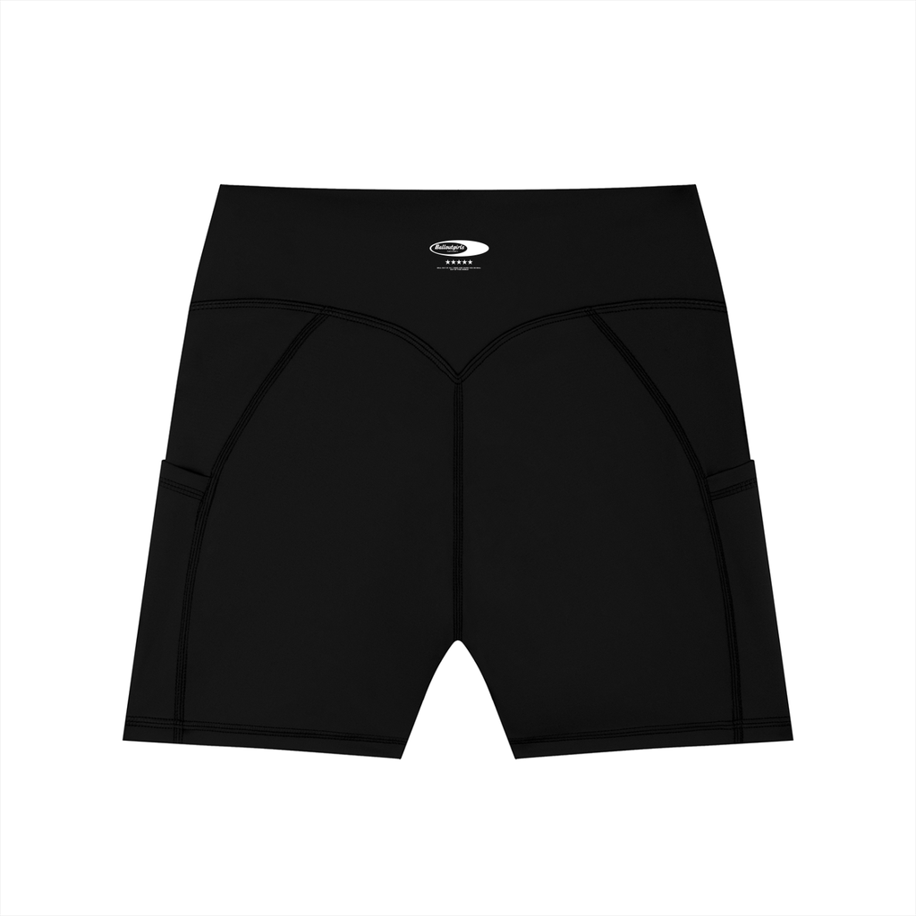 Balloutgirls High-Waisted Pocket Biker Shorts