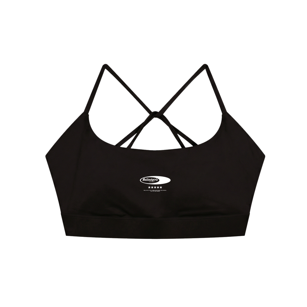 Balloutgirls Strappy Cross Yoga Sports Bra