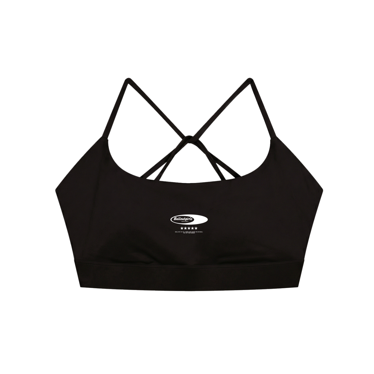 Balloutgirls Strappy Cross Yoga Sports Bra