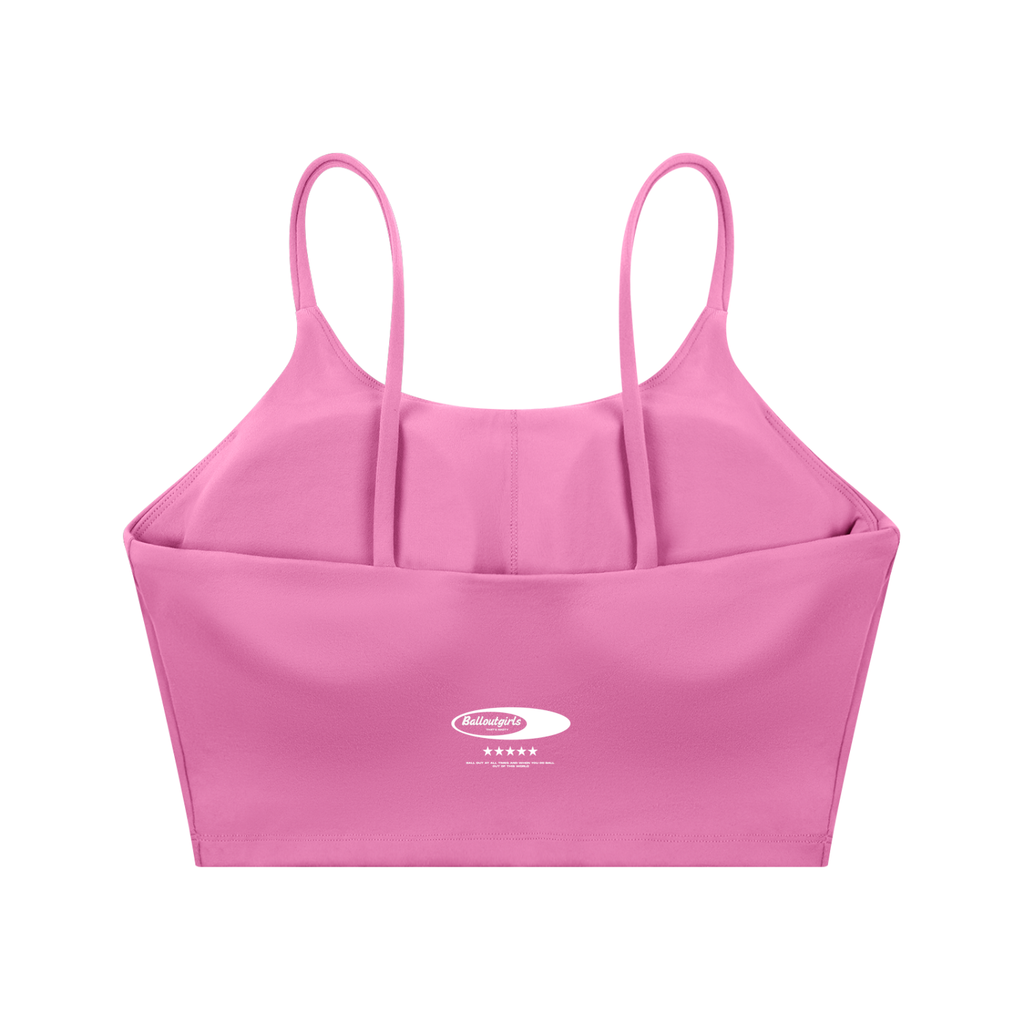Balloutgirls Spaghetti Strap Sports Bra